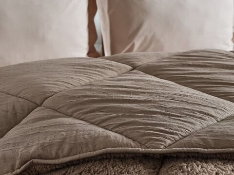Double Comfort Uyku Paketi Tek Kişilik - Vizon - Bej