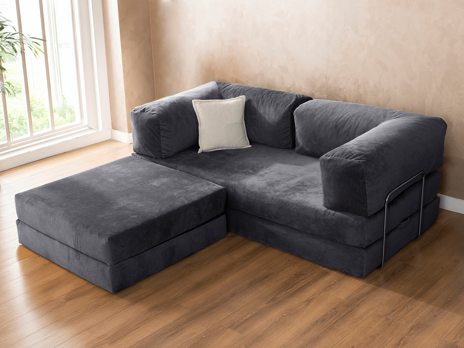 Jumbo Çok Fonksiyonlu Uzanmalı Köşe ve Yatak Olabilen Koltuk