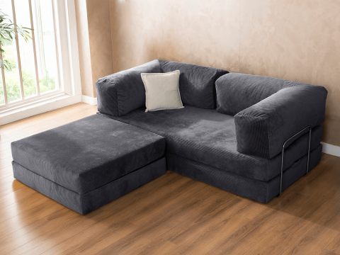 Jumbo Çok Fonksiyonlu Uzanmalı Köşe ve Yatak Olabilen Koltuk