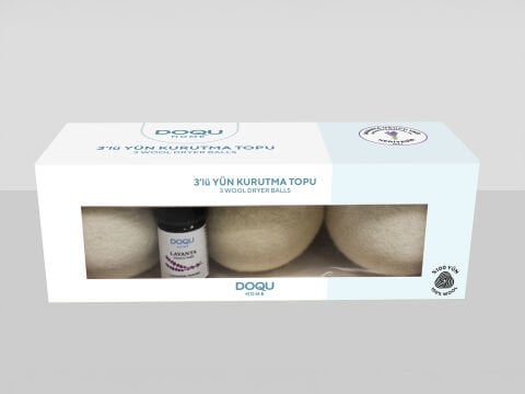 Doqu 3'lü Yün Kurutma Topu