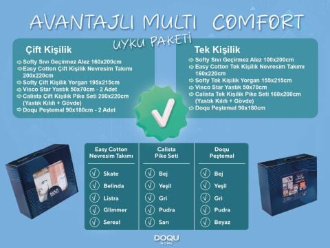 Avantajlı Multi Comfort Uyku Paketi Tek Kişilik