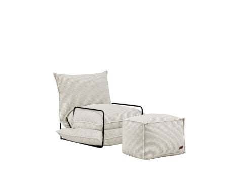 Lento Puf Krem