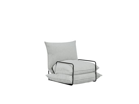 Lento Puf Gümüş