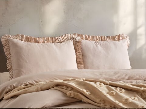 Bohem Serisi Bonivia Nevresim Takımı Tek Kişilik - Vizon