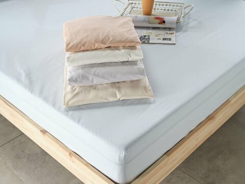 New Cotton Çarşaf Çift King Size - Mavi