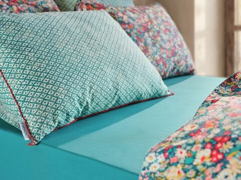 Leris Ranforce Elit Nevresim Takımı Çift King Size - Koyu Yeşil