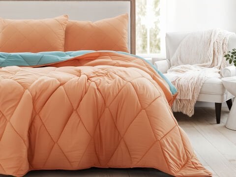 Colour Up Uyku Seti Çift Kişilik - Turuncu