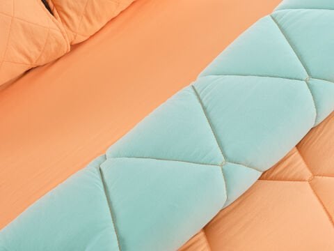 Colour Up Uyku Seti Çift Kişilik - Turuncu