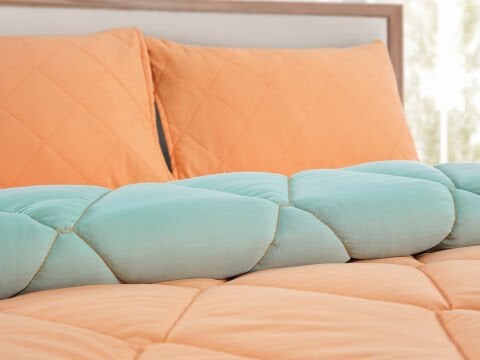 Colour Up Uyku Seti Çift Kişilik - Turuncu