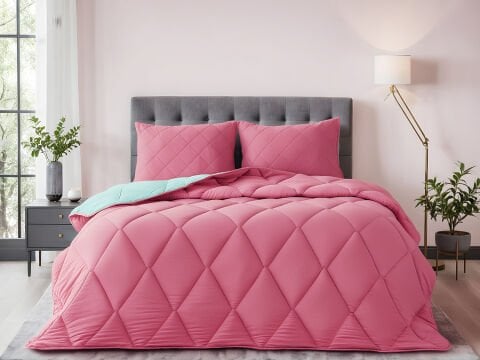 Colour Up Uyku Seti Çift Kişilik - Fuşya