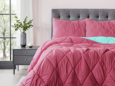 Colour Up Uyku Seti Çift Kişilik - Fuşya