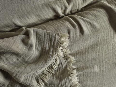 Natura Müslin Çok Amaçlı Örtü Çift Kişilik - Adaçayı