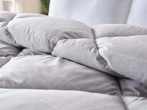 Mora Microfiber Desenli Yorgan Çift Kişilik - Gri