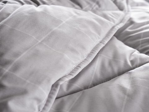 Mora Microfiber Desenli Yorgan Çift Kişilik - Gri