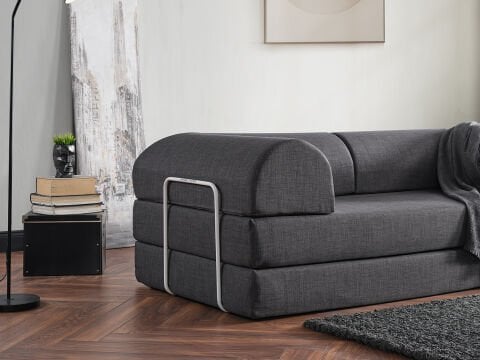 Bohem Keten İkili Koltuk Antrasit