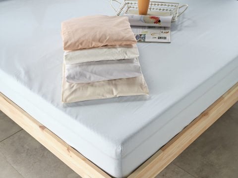 New Cotton Çarşaf Tek King Size - Beyaz