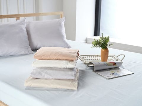 New Cotton Çarşaf Tek King Size - Somon