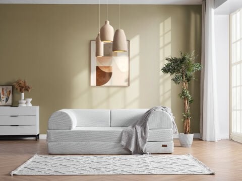 Bohem Keten İkili Koltuk Açık Gri