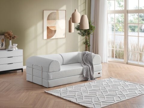 Bohem Keten İkili Koltuk Açık Gri