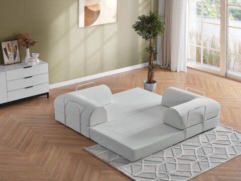 Bohem Keten İkili Koltuk Açık Gri