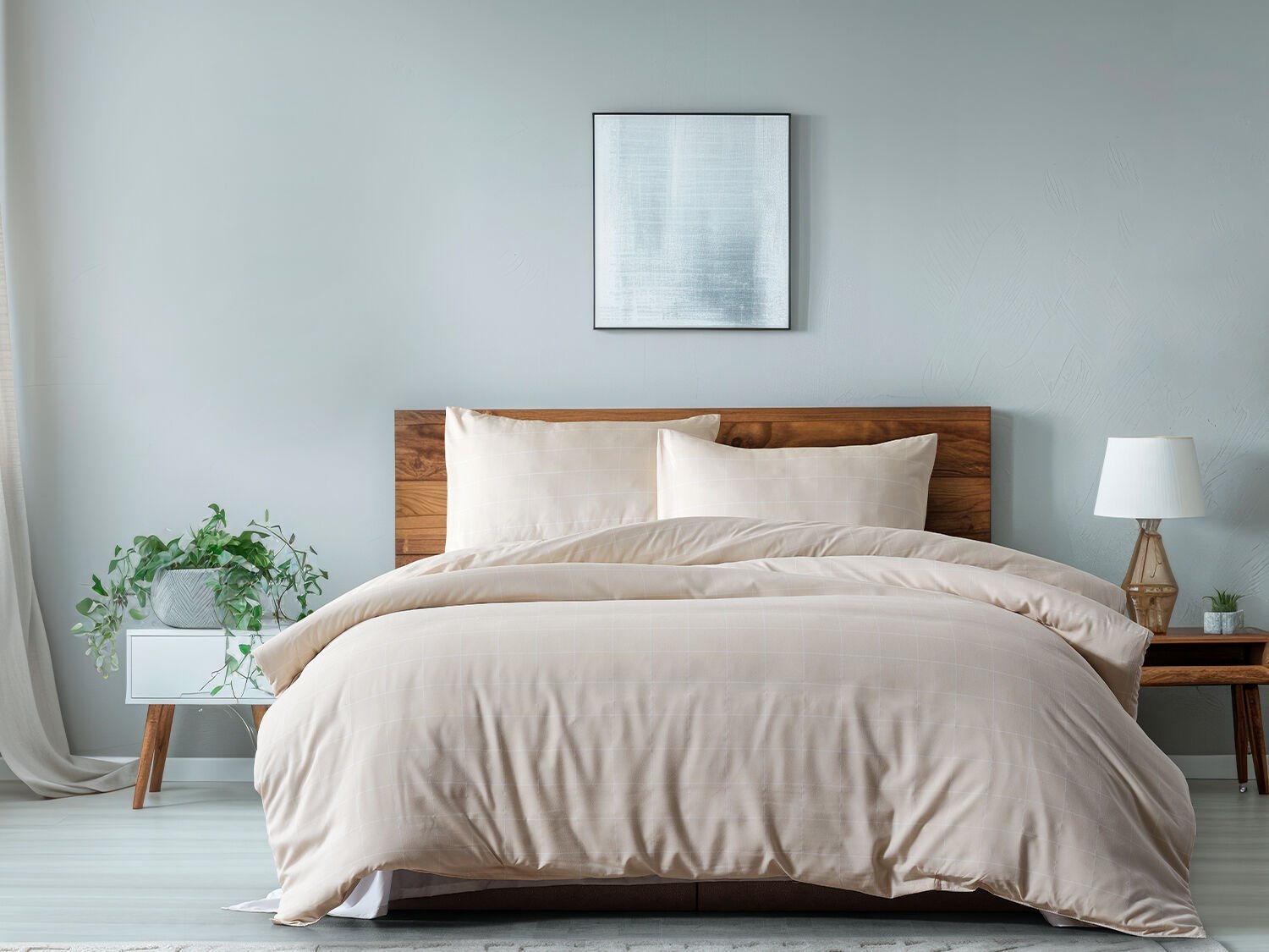 Mayro Nevresim Takımı Tek Kişilik - Krem