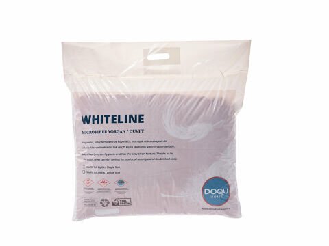 White Line Microfiber Yorgan