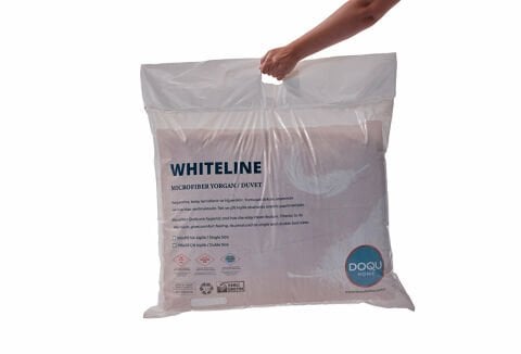 White Line Microfiber Yorgan