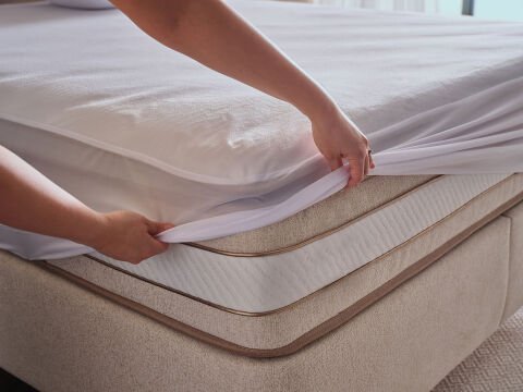 Softy Sıvı Geçirmez Fitted Alez 90 x 190 cm - Beyaz