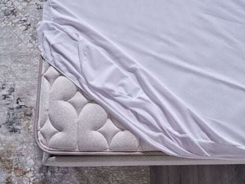 Sleepline Sıvı Geçirmez Fitted Alez 140 x 190 cm - Beyaz