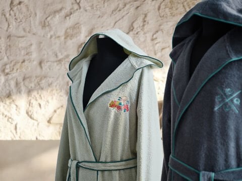 Leris Bouquet Bornoz L/ XL - 120 cm - Petrol