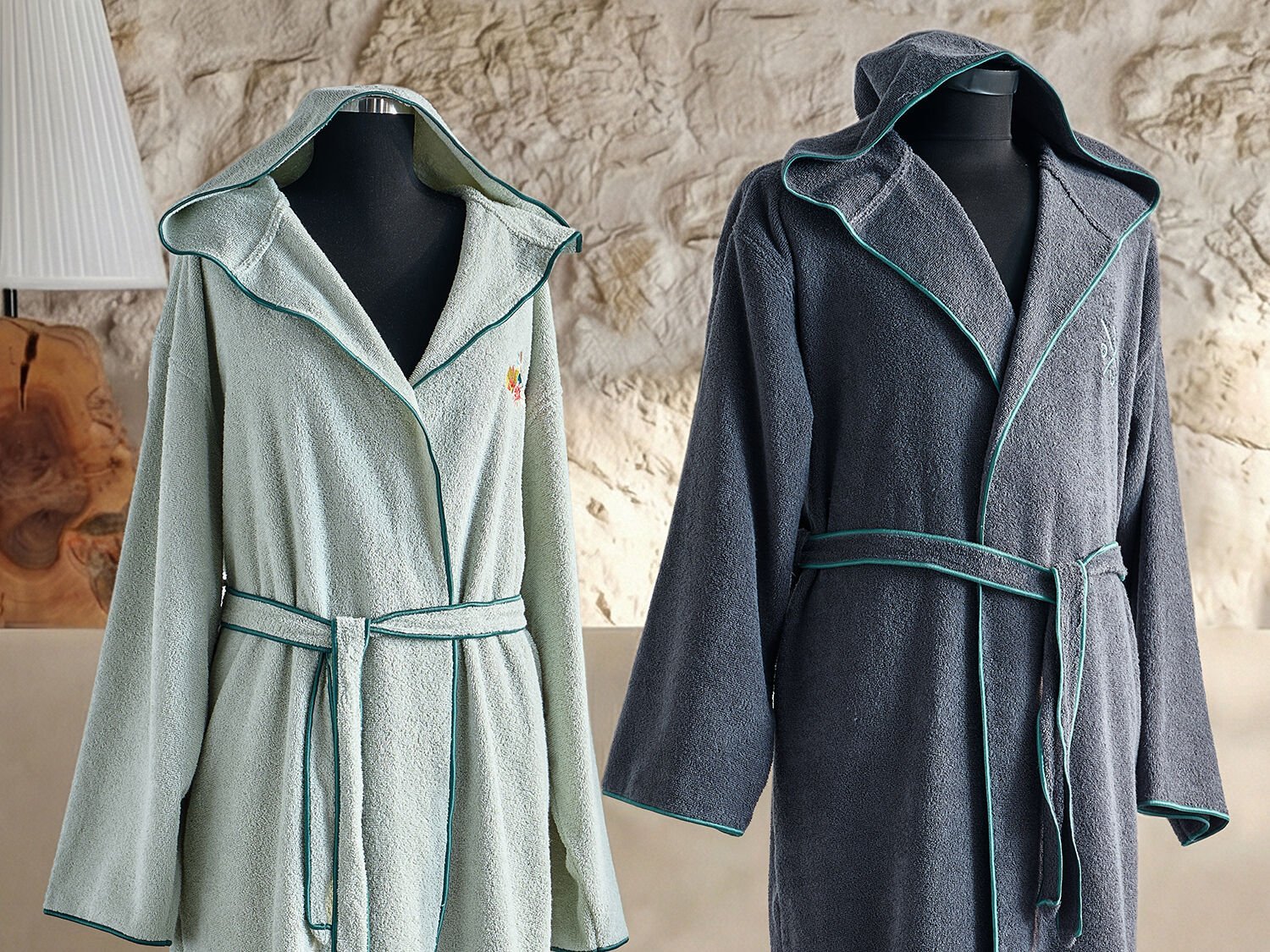 Leris Bouquet Bornoz L/ XL - 120 cm - Petrol