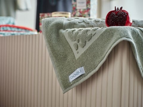 Leris Bouquet Ayak Havlusu Yesil - 50 x 80 cm