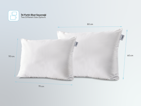 Whiteline Microfiber Yastık 60 x 80 cm - Beyaz