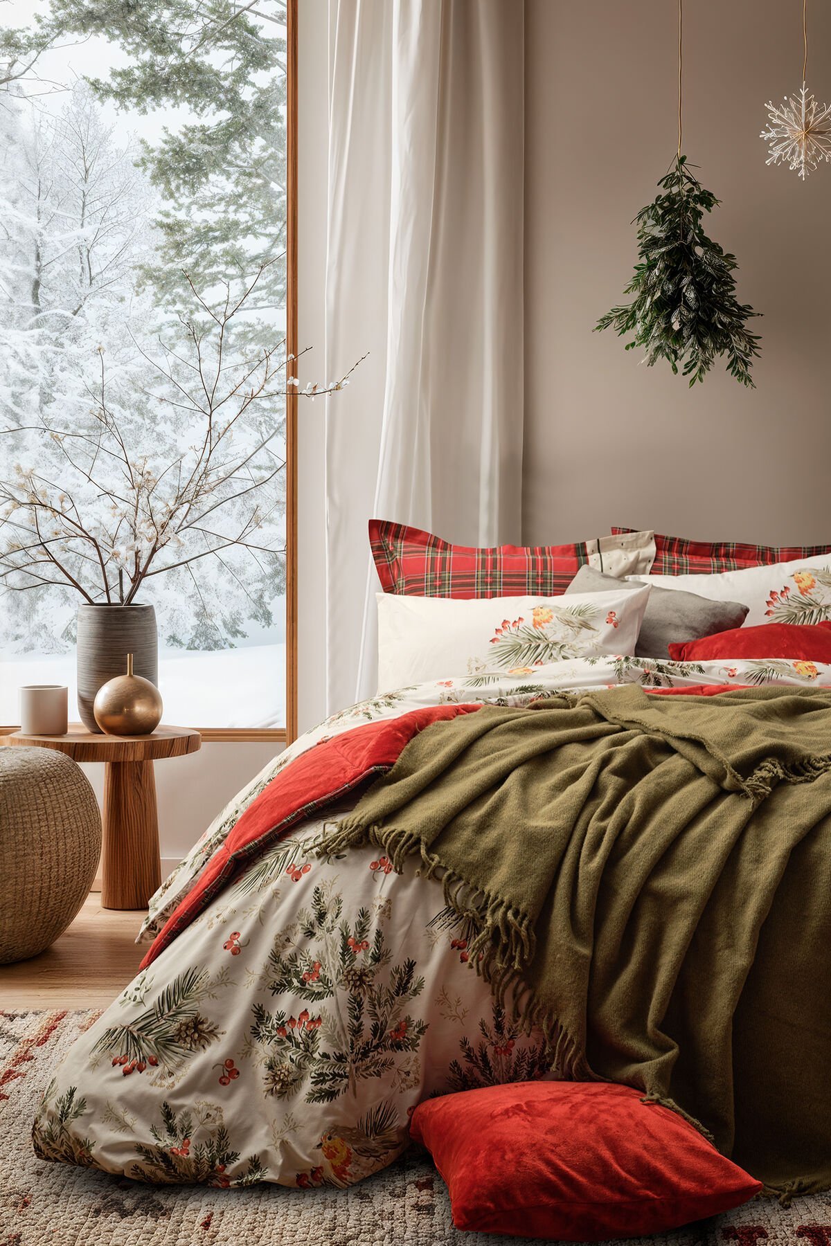 Marla konsept yılbaşı yatak odası