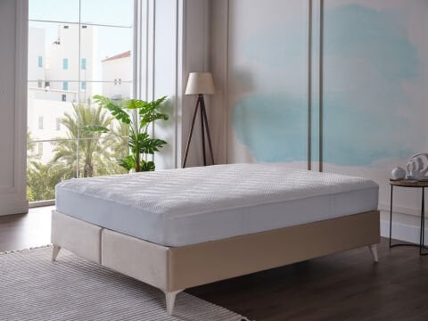 Collagen Sıvı Geçirmez Fitted Alez 90 x 200 cm - Beyaz