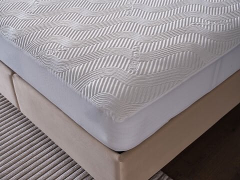 Collagen Sıvı Geçirmez Fitted Alez 90 x 200 cm - Beyaz