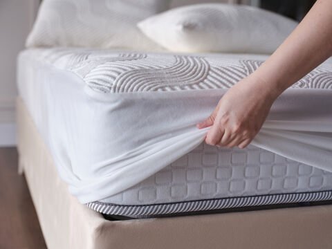 Collagen Sıvı Geçirmez Fitted Alez 90 x 200 cm - Beyaz