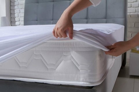Sleepline Sıvı Geçirmez Fitted Alez 160 x 200 cm - Beyaz