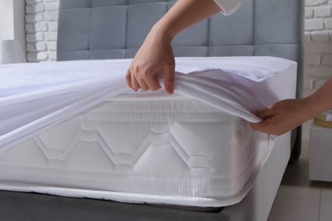 Sleepline Sıvı Geçirmez Fitted Alez 160 x 200 cm - Beyaz