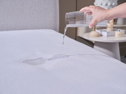 Sleepline Sıvı Geçirmez Fitted Alez 160 x 200 cm - Beyaz