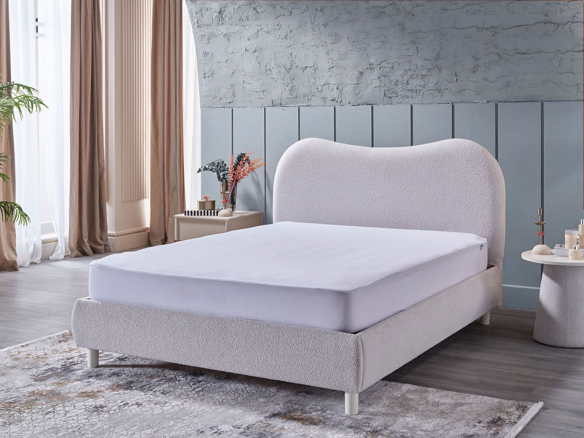 Sleepline Sıvı Geçirmez Fitted Alez 160 x 200 cm - Beyaz