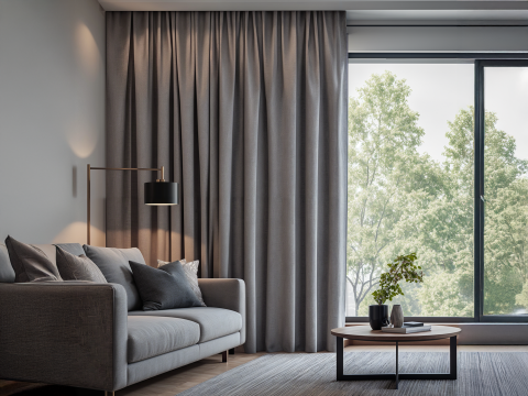 Dalia Blackout Perde 140 x 270 cm - Gri