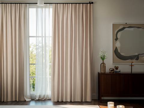 Perla Fon Perde 140 x 270 cm - Vizon