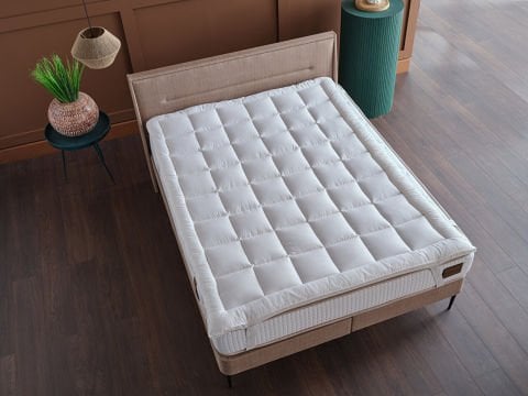 Bambu Yatak Pedi 90 x 190 cm - Beyaz