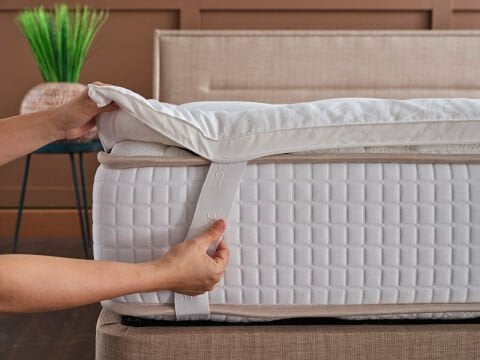 Bambu Yatak Pedi 100 x 200 cm - Beyaz