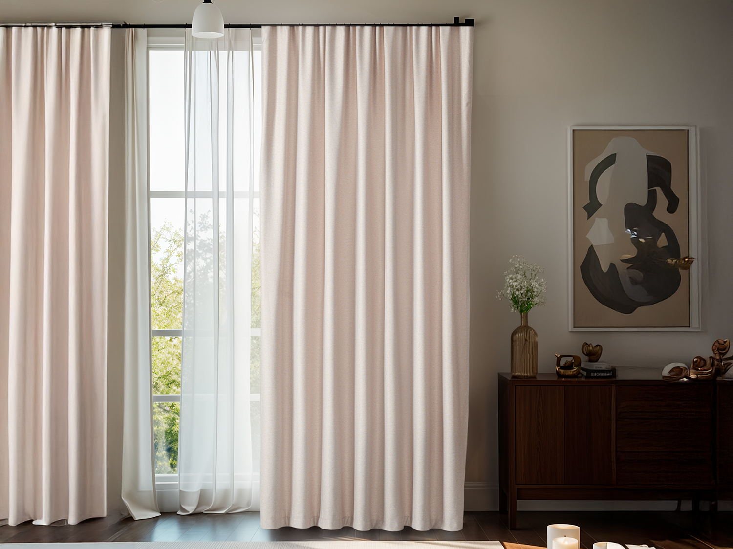 Vera Fon Perde 140 x 270 cm - Bej