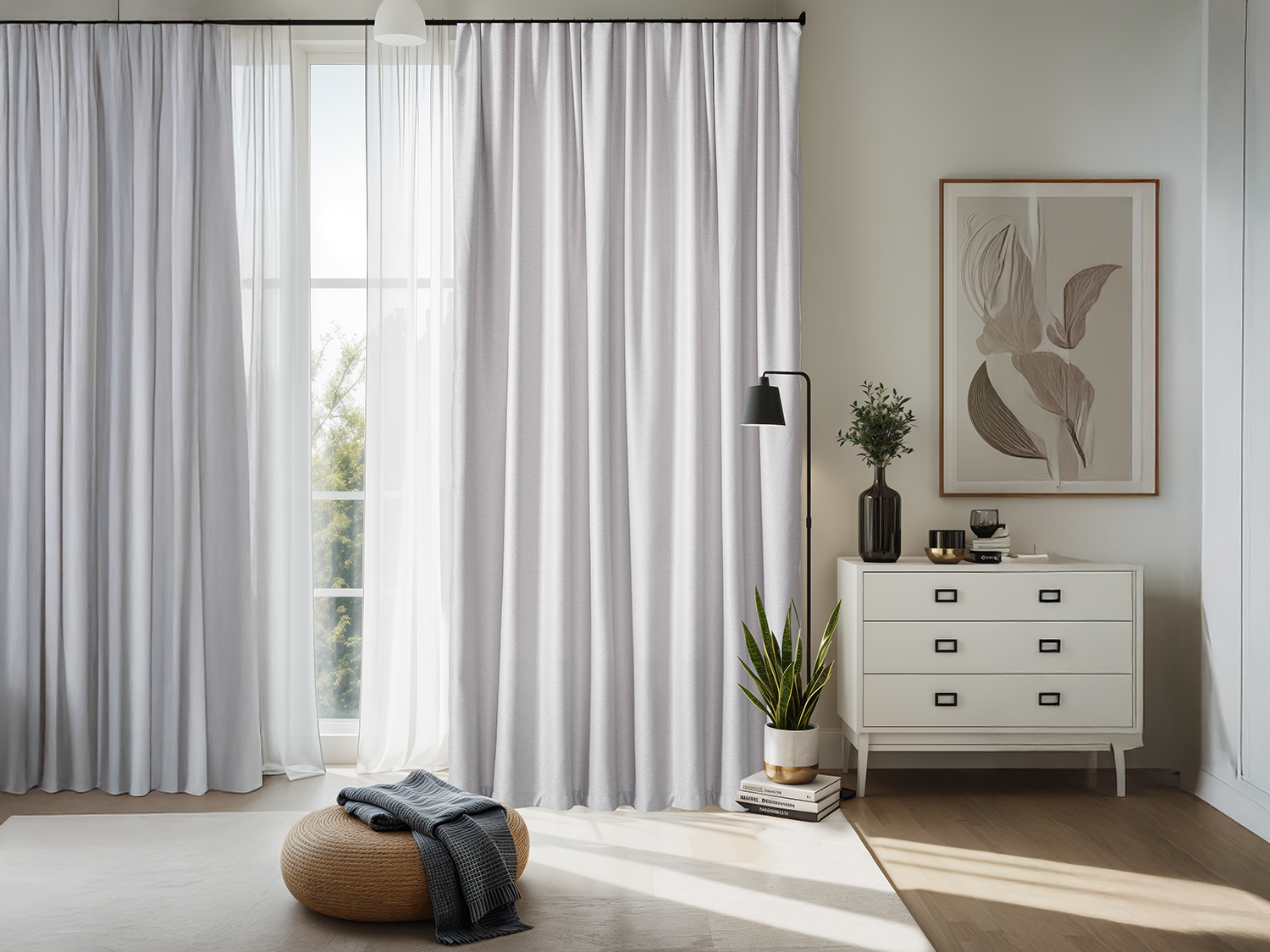 Vera Fon Perde 140 x 270 cm - Gri