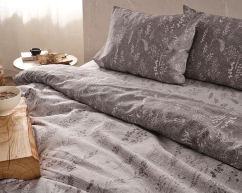 Easy Cotton Nevresim Takımı Sereal Çift King Size - Kahve