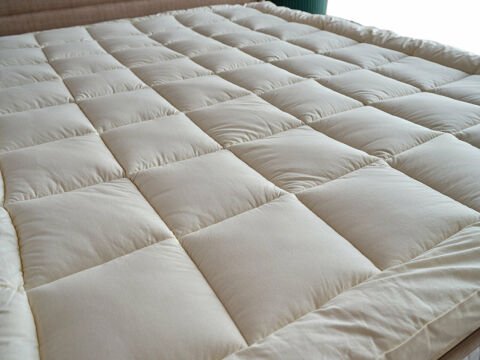 Yün Yatak Pedi 100 x 200 cm - Beyaz