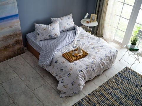 Easy Cotton Nevresim Takımı Flourish Tek Kişilik - Krem